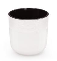 Кашпо Линель 2,7л белый с вставкой М8698 /10шт/ Альтерн