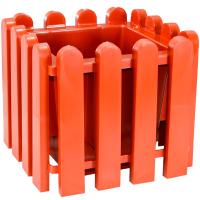 Кашпо Вологда 39*39*33,5см (20л) квадрат терракот 07204 /Милих