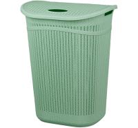 Корзина для белья 55л ВЯЗАНИЕ фисташковый М2613 