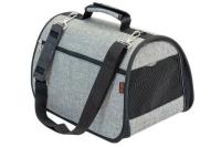 Сумка переноска Zoo-M ПРЕСТИЖ №1 жесткая с карманом 36,5*22*22см/90031серая/Дарэлл Сумка переноска Zoo-M ПРЕСТИЖ №1 жесткая с карманом 36,5*22*22см/90031серая/Дарэлл