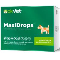 Капли МаксиДропс от внеш.и внутр.д/собак от 10-20кг/60шт/AB1914