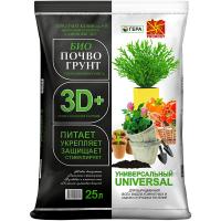 Грунт Гера 3D+ универсальный с гуматом калия 25л
