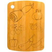 Доска раздел. бамбук 220*160*10мм №19 с рисунком КТ-ДР-124 /12шт/Катунь