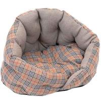 Лежанка Sleep-Шотландка №1 овальная пухлая с подушкой 48*40*34см/94573беж/Дарэлл Лежанка Sleep-Шотландка №1 овальная пухлая с подушкой 48*40*34см/94573беж/Дарэлл