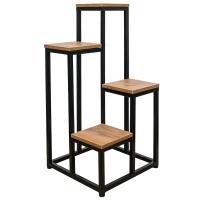 Подставка ЛОФТ напольная 4гор 50-05 черная 103*40*40см РЗДИ