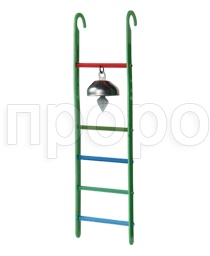 Лестница для попугаев с колокольчиком  Лестница для попугаев с колокольчиком