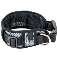 Ошейник синтетика 70мм АЭРО с подкладкой 43-68см серый/610330/Дарэленд