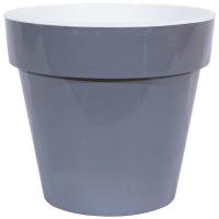 Кашпо Порто 3,5л серый шелк с вставкой /16шт/ДТ