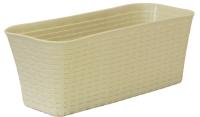 Балконный ящик 40см Ротанг белый М3225