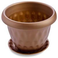 Кашпо "Розетта" 21л золото С130ЗОЛ