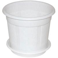 Кашпо №3 3,5л белый с под. 07053 /30шт/Милих