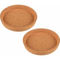 Набор подставок под горячее (2шт) Skandi 9,7*1,7см с краями из пробки 107084 /24шт/96шт/Mallony