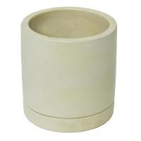 Кашпо Лаунж VipSet 0,75л слон.кость металлик