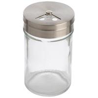 Солонка/перечница SPEZIA 90мл стеклянная с нерж. крышкой 009365 /шт/Mallony