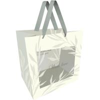 Пакет подарочный 23*18*10см MESHU "Grace", матовая ламинация /Рельеф