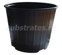 Горшок для рассады 5л черный мягкий Д22М