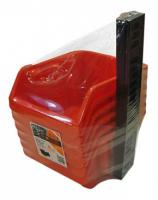 Лоток д/метизов (6шт) 26,3*19,5*35см с планкой оранжевый BR3753ОР/6шт/ПР