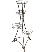 Подставка РЗДИ 4 горш.кр. антик медь 104