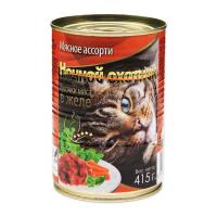 Корм для кошек Ночной охотник 415г ЖЕЛЕ мясное ассорти Корм для кошек Ночной охотник 415г ЖЕЛЕ мясное ассорти