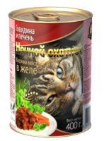 Корм для кошек Ночной охотник 415г ЖЕЛЕ говядина/печень Корм для кошек Ночной охотник 415г ЖЕЛЕ говядина/печень