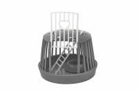 Переноска д/мелких животных пластик (комплект) серый/3564/ Переноска д/мелких животных пластик (комплект) серый/3564/