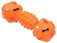 Игрушка для собак Гантель "500КГ" виниловая 19см для крупных пород/ISJ3012/ЗР Игрушка для собак Гантель "500КГ" виниловая 19см для крупных пород/ISJ3012/ЗР