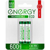 Аккумулятор (батарейка) Energy Eco Nimh 600mah HR03/2B ААА (2шт) /144шт/104986 Аккумулятор (батарейка) Energy Eco Nimh 600mah HR03/2B ААА (2шт) /144шт/104986