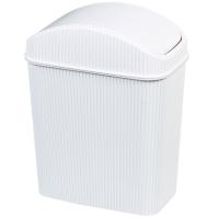 Ведро 6л д/мусора Стиль белый А026 /20шт/Арз