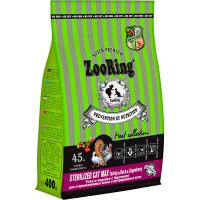 Кошки ZooRing Sterilized Max утка/индейка/брусника д/стерил кошек всех пород 400гр/24шт/864732 ЧЗ