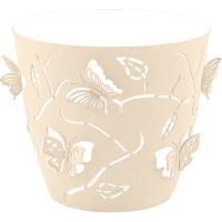 Кашпо Бабочки 115мм 0,7л молочный туман с вставкой РТ4011 /20шт/ ПТ