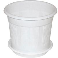 Кашпо №4 5л белый с под. 07054 /30шт/Милих