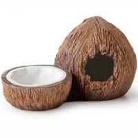 Поилка для террариума с укрытием кокос 14*24*13см РТ3159/Н231596/Триол