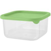 Контейнер д/продуктов 0,4л Sugar&Spice Vanilla квадрат. фисташковый с гибкой крышкой SE1679 /18шт/ПР