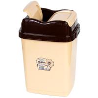 Ведро 8л д/мусора Флип бежево-шоколадный А023 /20шт/Арз