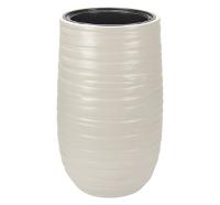 Кашпо ЛАЙН D375*Н620 9/59л кремовый М3412