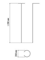 Опора металлическая для цветов высокая D-20см H-120см