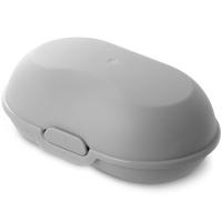 Мыльница закрытая Аттенто пыльно-серый С320СЕР /24шт/Мартика