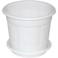 Кашпо №5 8л белый с под. 07055 /10шт/Милих