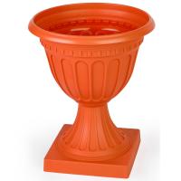 Вазон Олимпия 18л на высокой ножке коричневый М9071 /4шт/ Альтерн