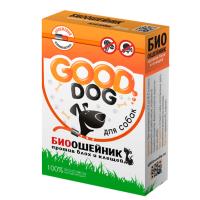 Ошейник ГУД ДОГ БИО для собак против блох и клещей 65см оранжевый