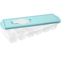 Форма для льда КУБИКИ с крышкой и клапаном аквамарин М1251