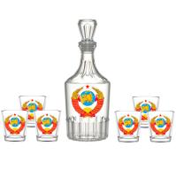 Набор для вина СССР 7 предметов /1230-Д  Набор для вина СССР 7 предметов /1230-Д