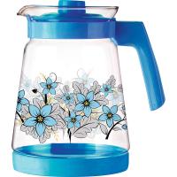 Кувшин 2,5л жаропрочное стекло, пластик ручка, синий Кувшин 2,5л жаропрочное стекло, пластик ручка, синий