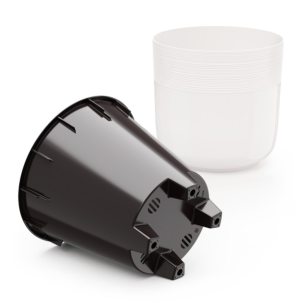 Кашпо Линель 2,7л белый с вставкой М8698 /10шт/ Альтерн