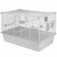 Клетка д/птиц СЕЛЕНА-1 78*48*45см разборная (укомплект) св-сер-бел/4680/Дарэлл