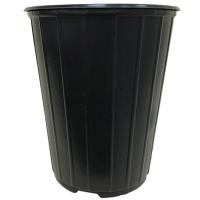 Горшок для рассады 4л черный (Роза) мягкий 18*20,5см Д18МР