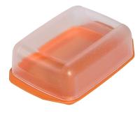 Масленка с прозрачной крышкой колор СЗК 