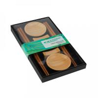 Набор д/суши 6пр (палочки д/еды*2пар+подставки*2шт+соусники*2шт) бамбук КТ-НБС-02 /48шт/Катунь