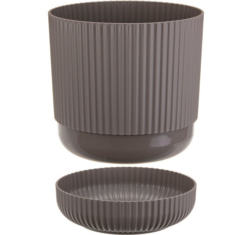 Кашпо ВЕЛЬВЕТ 2,5л французский серый М3181