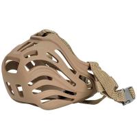 Намордник силикон M обхват носа 22,8см длина носа 10,1см НН-18 бежевый